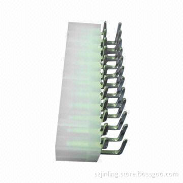 Right Angle 4.2mm Pitch Wafer Connector with 5A Current Rating and 600V Voltage, White Color